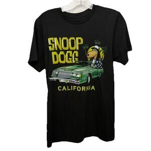 Snoop Dogg Shirt Mens Small Black Joe Cool California Graphic Rap Tee